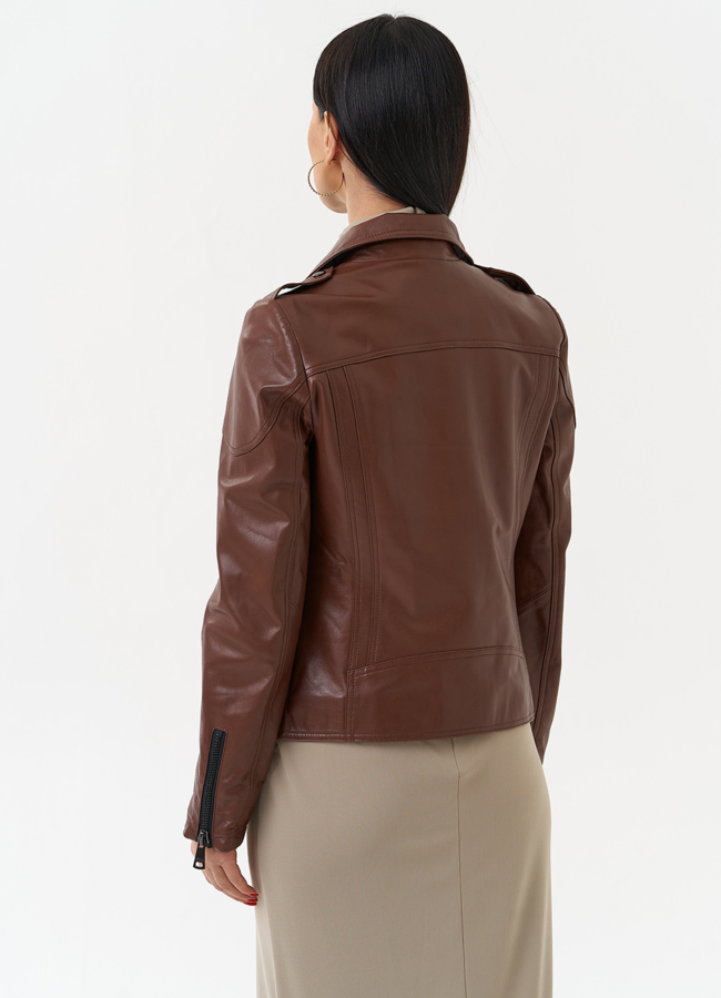 Женская куртка - косуха  модель № 21164 в рассрочку