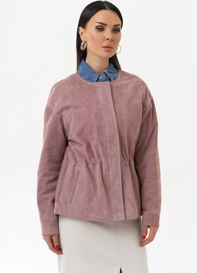 Куртка из натуральной замши  модель № 30094 универмаг малина