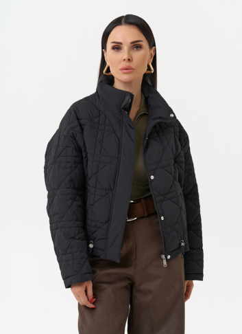 Короткая куртка с воротником стойкой