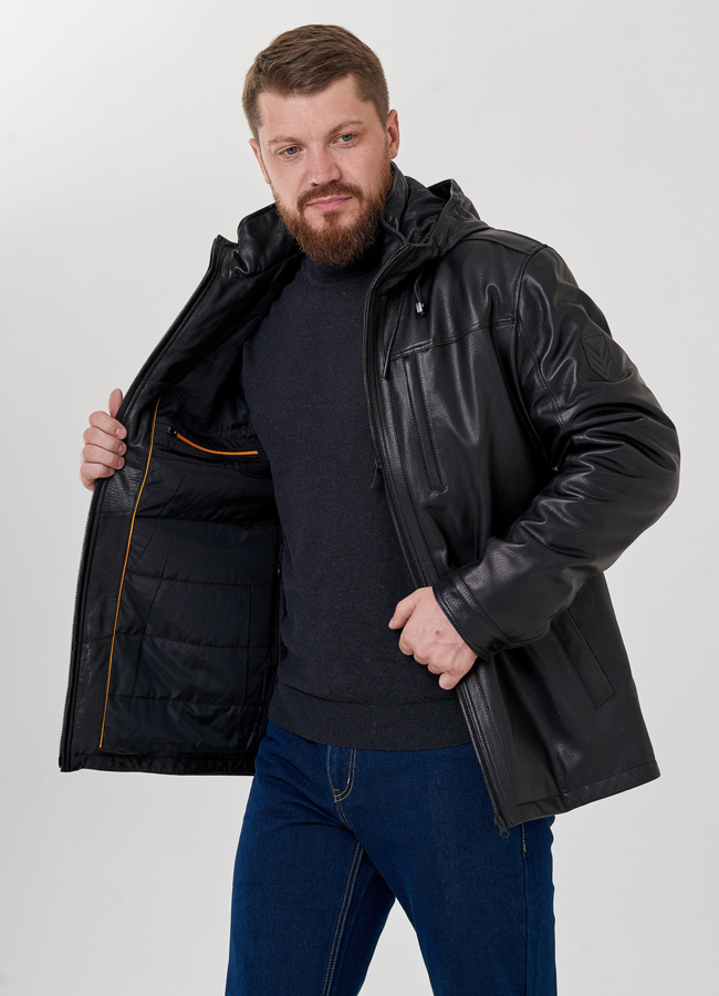 Мужская куртка с капюшоном на утеплителе модель № 78822 универмаг малина