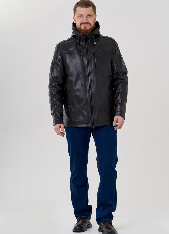 фото Мужская куртка с капюшоном на утеплителе модель № 78822