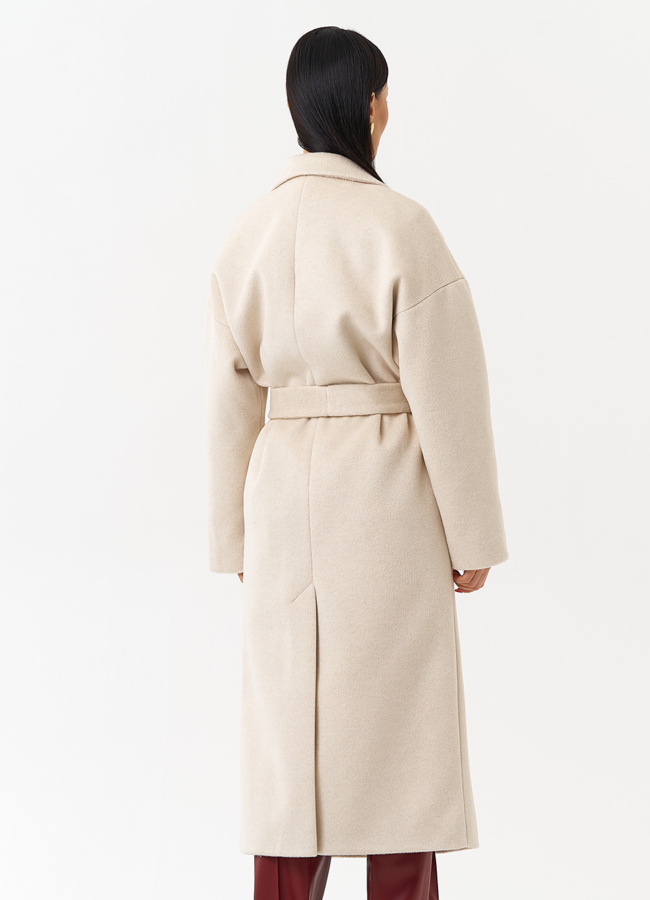 Женское пальто с английским воротником модель № 30197 в кредит