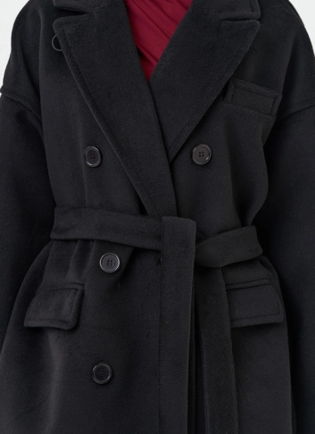 Двубортное женское пальто